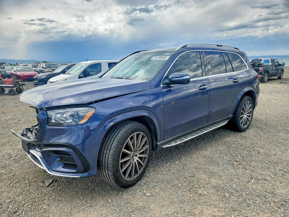 2025 Mercedes-benz Gls-klasse VIN 4JGFF5KE8SB494674 COPART salvage auction — FRONT END, Mt - Salvage Certificate Of A Vehic, sold $34,000 on 2026-07-21 (photo 1)