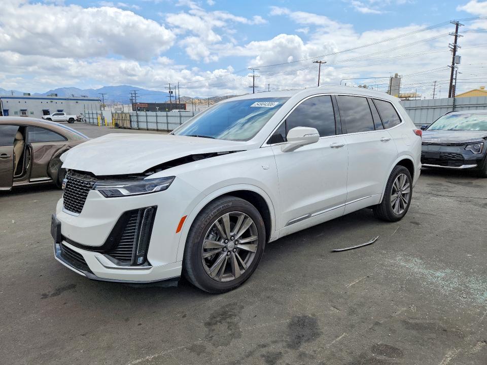 2023 Cadillac Xt6 VIN 1GYKPCRS3PZ152459 COPART salvage auction — FRONT END, Ca - Salvage Certificate, sold $6,400 on 2026-07-29 (photo 1)