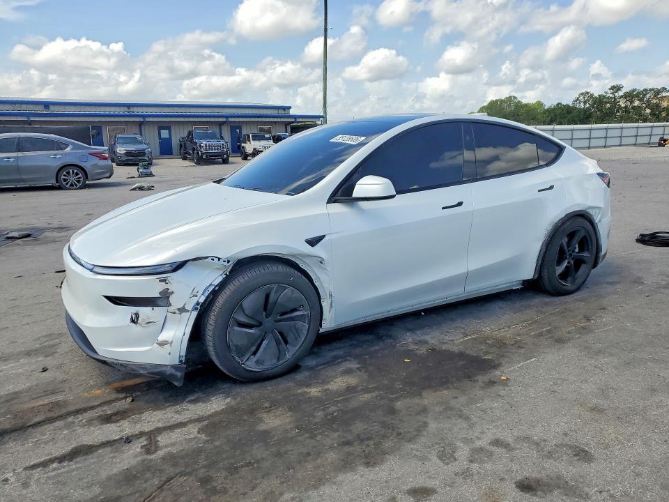 2026 Tesla Model y VIN 7SAYGDED6TA485641 COPART salvage auction — FRONT END, FL - CERT OF TITLE SLVG REBUILDABLE, sold $20,600 on 2026-07-02 (photo 1)