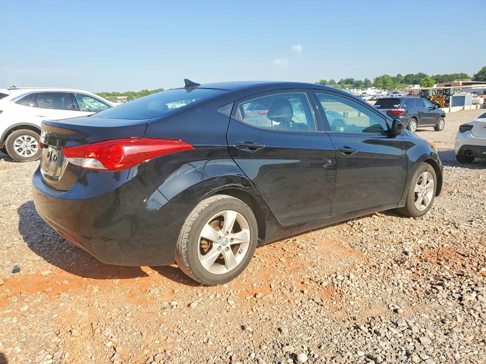 2013 Hyundai Elantra VIN KMHDH4AE4DU755447 COPART salvage auction — ROOF, Ok - Cert Of Title-Salvage, sold $175 on 2026-07-16 (photo 3)
