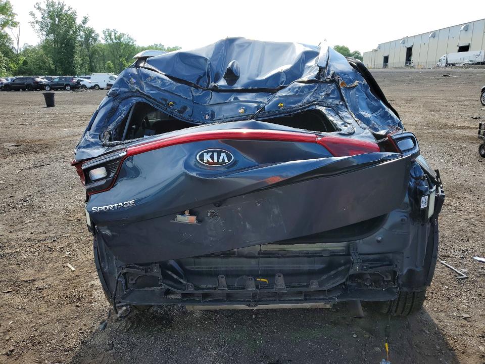 2021 Kia Sportage VIN KNDPNCAC5M7899381 COPART salvage auction — ALL OVER, CT - CERT OF TITLE-SALVAGE, sold $925 on 2026-07-10 (photo 6)