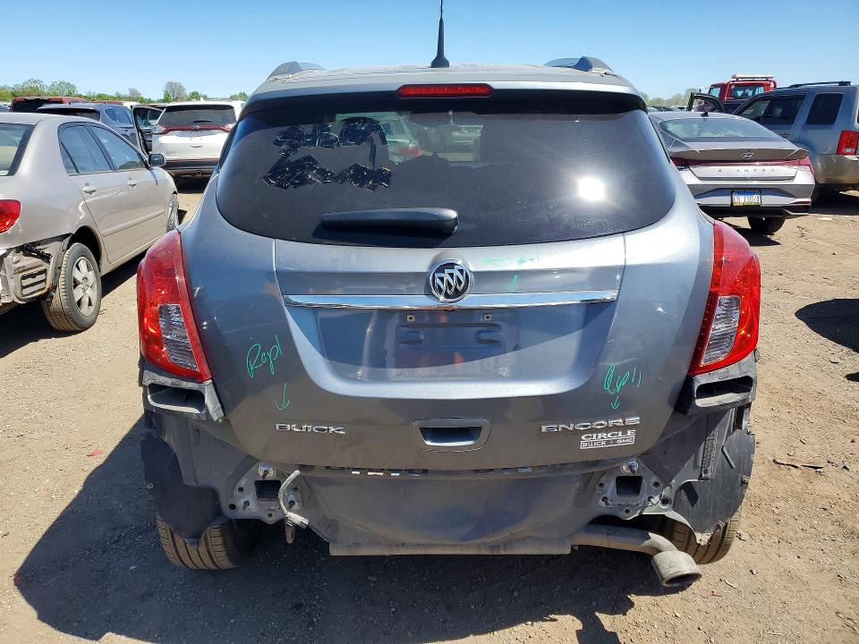 2014 Buick Encore VIN KL4CJBSB7EB620371 COPART salvage auction — REAR END, Il - Salvage Certificate, sold $575 on 2026-07-07 (photo 6)