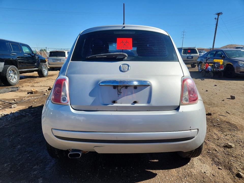 2013 Fiat 500 VIN 3C3CFFAR5DT545815 COPART salvage auction — FRONT END, Nm - Cert Of Title-Salvage, sold $175 on 2026-07-09 (photo 6)