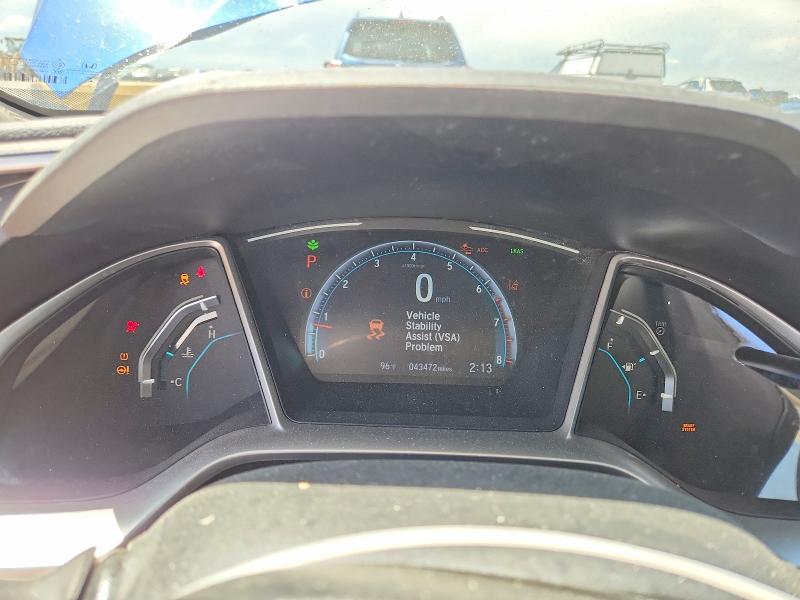 2021 Honda Civic VIN 19XFC1F30ME001655 COPART salvage auction — SIDE, Co - Public - Salvage Title, sold $6,600 on 2026-07-09 (photo 9)