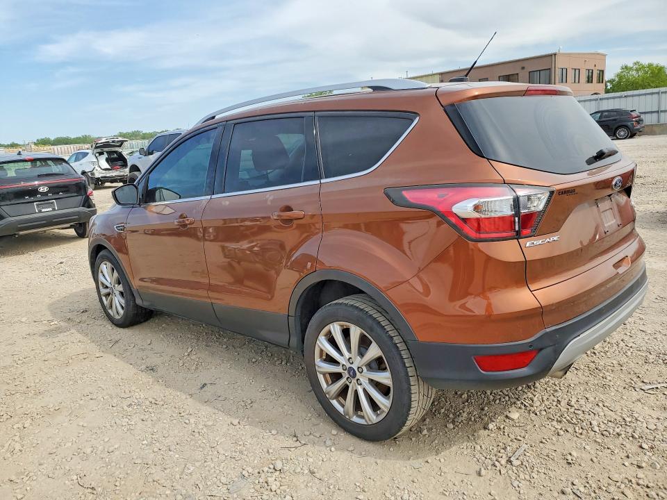2017 Ford Escape VIN 1FMCU0JD2HUA77441 COPART salvage auction — HAIL, Ks - Cert Of Title-Salvage, sold $575 on 2026-07-02 (photo 2)