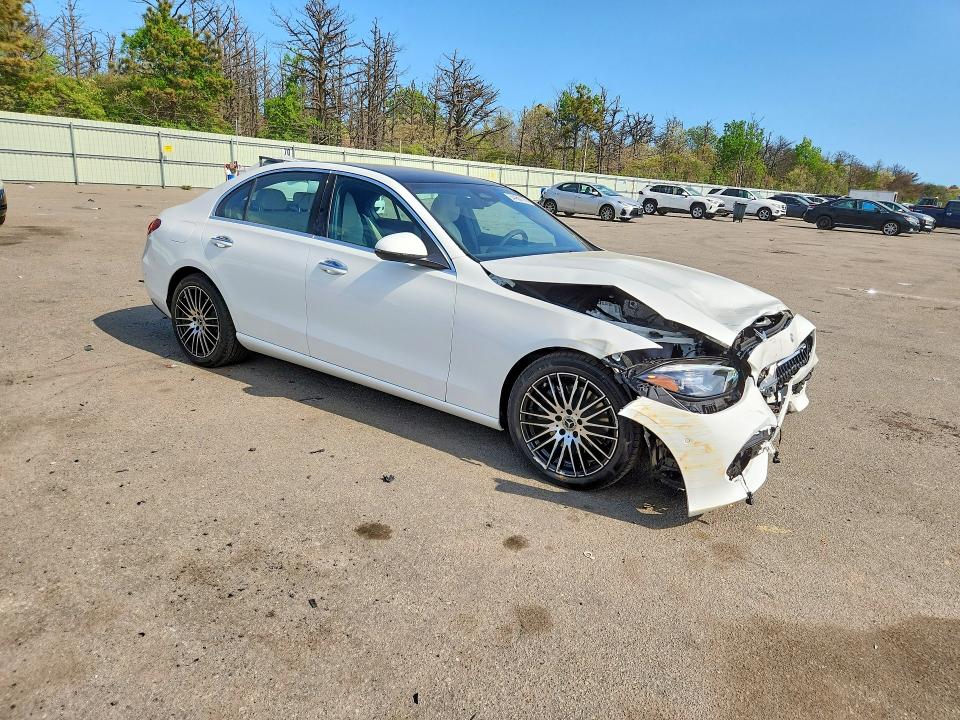 2026 Mercedes-benz C class VIN W1KAF4HB2TR326890 COPART salvage auction — FRONT END, NY - MV-907A SALVAGE CERTIFICATE, sold $23,100 on 2026-07-20 (photo 4)