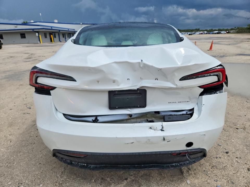 2024 Tesla VIN 5YJ3E1EB2RF810999 COPART salvage auction — REAR END, Fl - Cert Of Title Slvg Rebuildable, sold $11,500 on 2026-07-15 (photo 6)