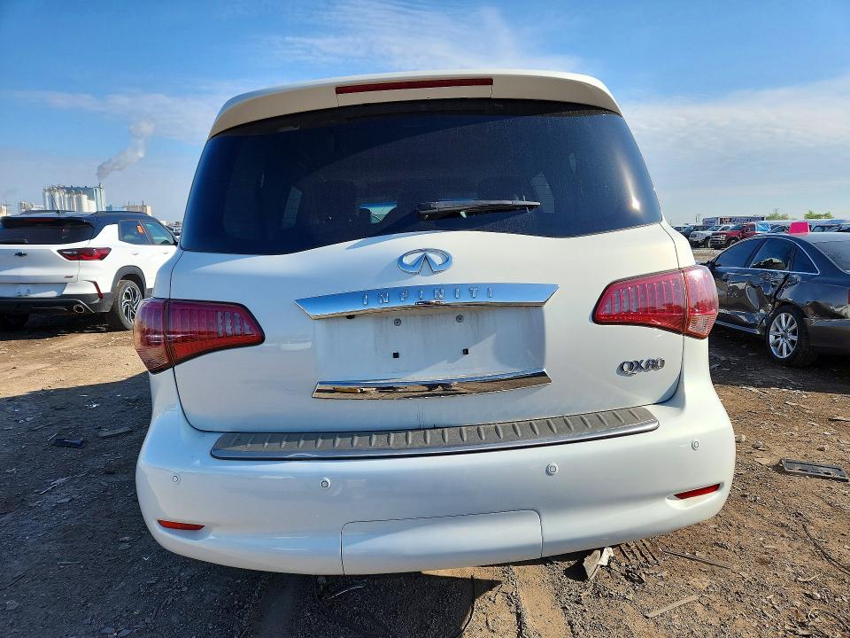 2014 Infiniti Qx80 VIN JN8AZ2NC2E9352948 COPART salvage auction — FRONT END, Il - Salvage Certificate, sold $4,600 on 2026-07-08 (photo 6)