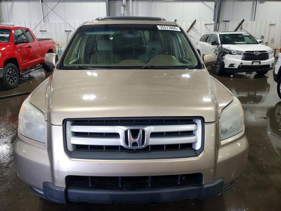 2007 Honda Pilot VIN 2HKYF187X7H522849 COPART salvage auction — REAR END, Mn - Cert Of Title-Prior Salvage, sold $625 on 2026-07-09 (photo 5)