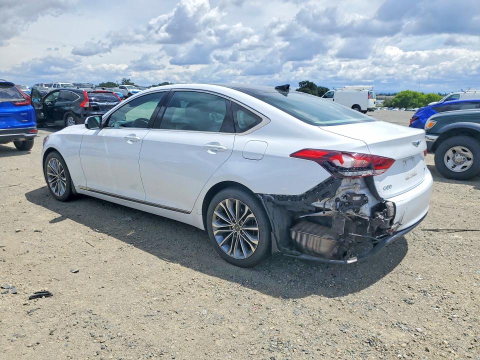 2017 Genesis G80 VIN KMHGN4JE9HU171363 COPART salvage auction — REAR END, CA - SALVAGE CERTIFICATE, sold $1,000 on 2026-07-09 (photo 2)