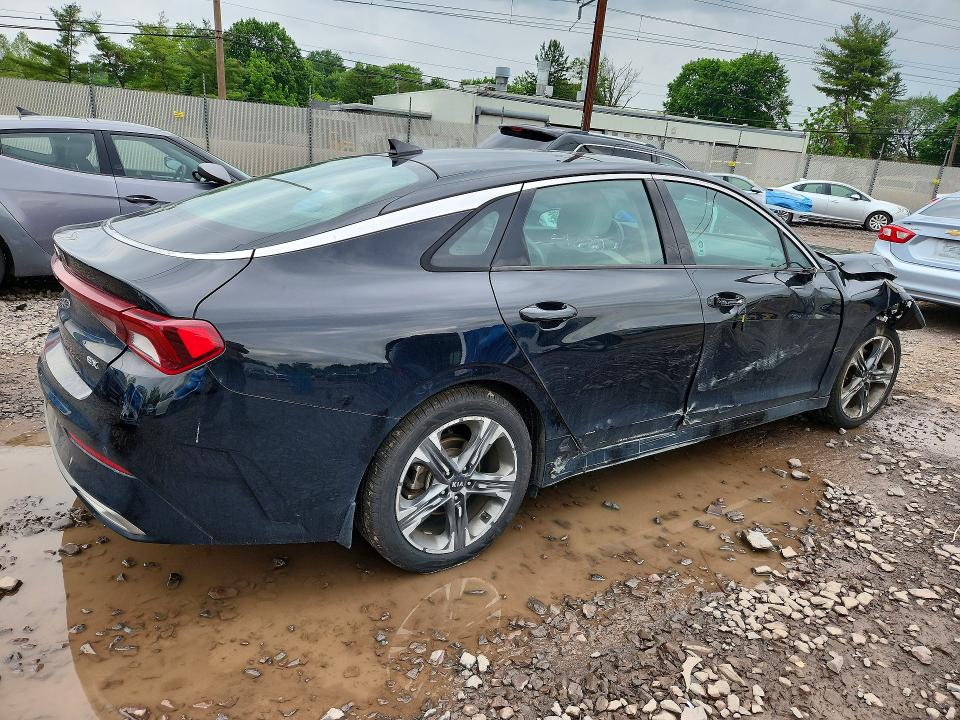 2021 Kia K5 VIN 5XXG34J23MG049338 COPART salvage auction — FRONT END, Pa - Certificate Of Salvage, sold $3,850 on 2026-07-13 (photo 3)