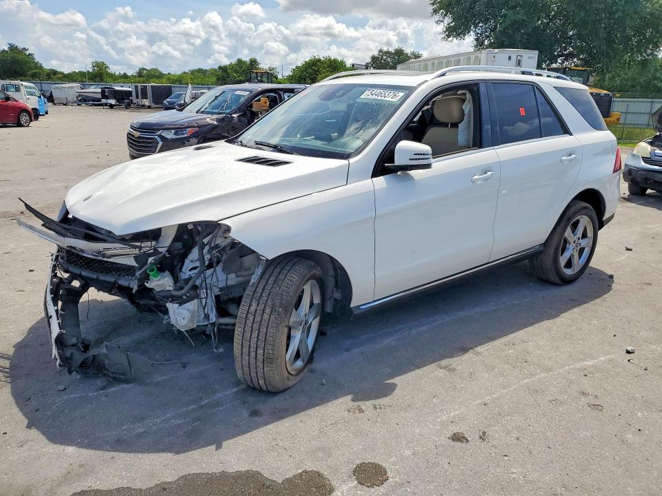 2018 Mercedes-benz Gle VIN 4JGDA5HB9JB070275 COPART salvage auction — FRONT END, Salvage Title, sold $775 on 2026-07-23 (photo 1)