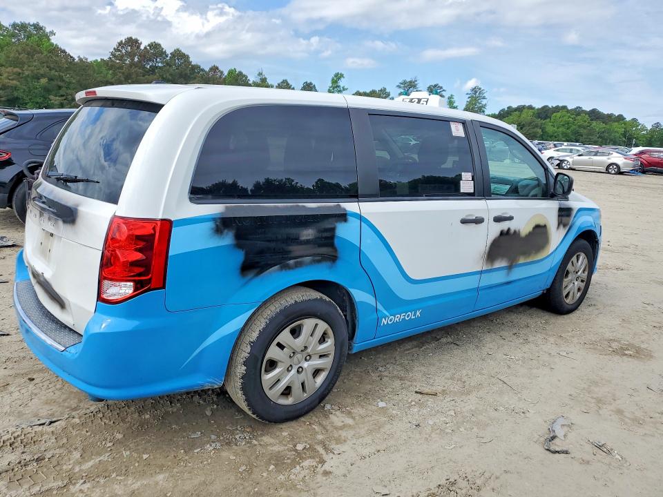2019 Dodge Caravan VIN 2C4RDGBG5KR765986 COPART salvage auction — FRONT END, Va - Certificate Of Title, sold $425 on 2026-07-09 (photo 3)