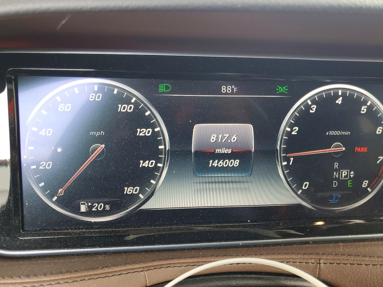 2015 Mercedes-Benz S-Class VIN WDDUG8CB4FA190760 COPART salvage auction — Minor Dent/Scratches, FL - CERTIFICATE OF TITLE (P), sold $7,900 on 2026-07-01 (photo 9)