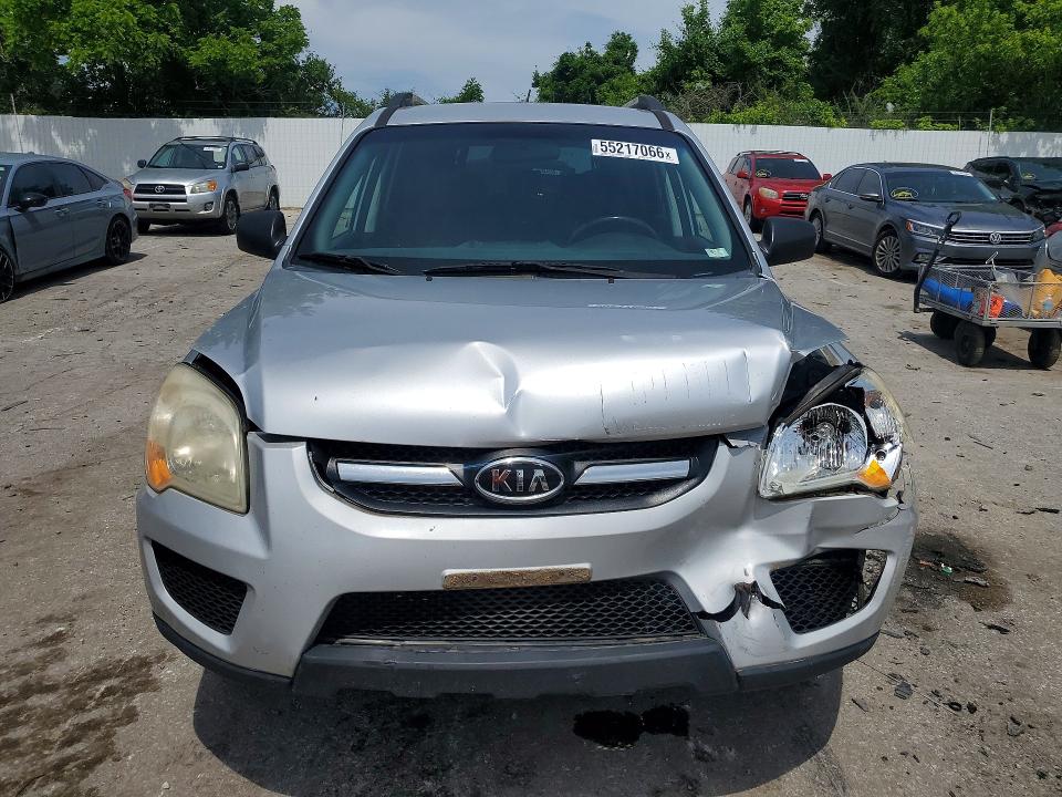 2010 Kia Sportage VIN KNDKG3A47A7667468 COPART salvage auction — FRONT END, Mo - Salvage Certificate Of Title, sold $325 on 2026-07-10 (photo 5)