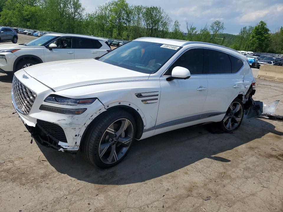 2025 Genesis Gv80 VIN KMUHEESC8SU221105 COPART salvage auction — REAR END, Id - Salvage Certificate Of Title, sold $19,400 on 2026-07-21 (photo 1)
