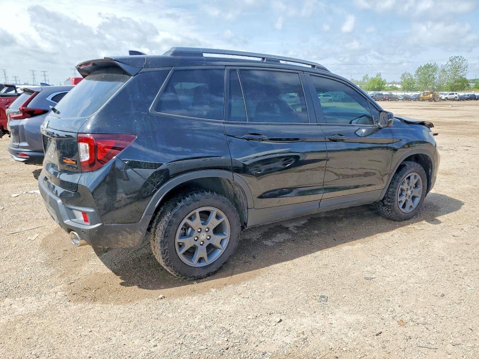 2024 Honda Passport VIN 5FNYF8H60RB021938 COPART salvage auction — FRONT END, Il - Salvage Certificate, sold $10,600 on 2026-07-21 (photo 3)