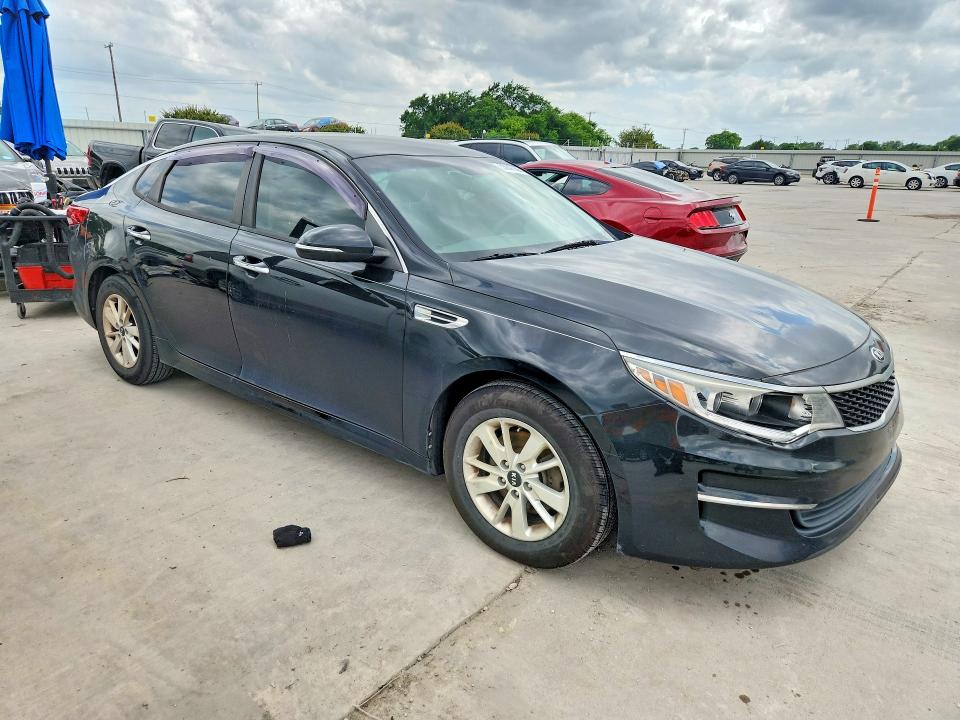 2016 Kia Optima VIN 5XXGT4L36GG100437 COPART salvage auction — FRONT END, Tx - Salvage Vehicle Title, sold $825 on 2026-07-16 (photo 4)