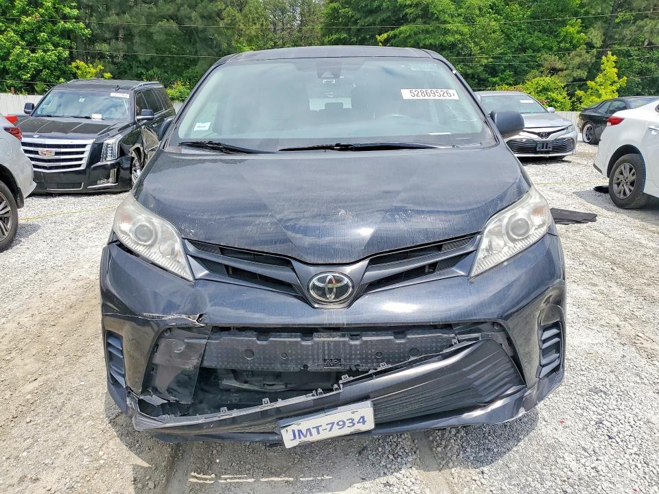 2020 Toyota Sienna VIN 5TDZZ3DCXLS088110 COPART salvage auction — FRONT END, Nc - Certificate Of Title, sold $5,400 on 2026-07-27 (photo 5)