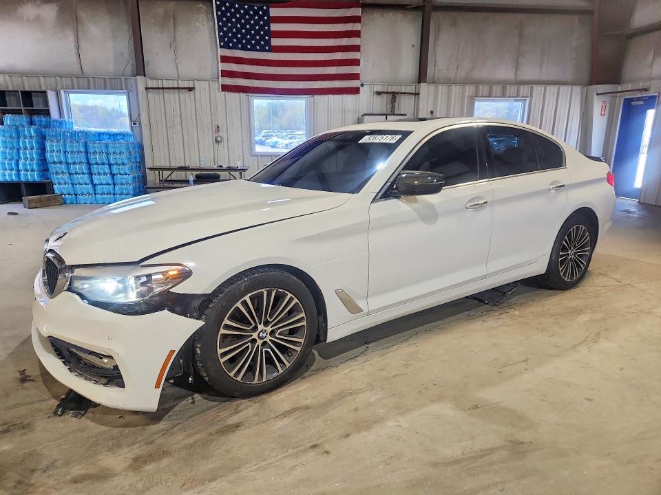 2018 BMW 5er VIN WBAJA7C55JWA74482 COPART salvage auction — REAR END, Ri - Salvage Certificate Of Title, sold $6,500 on 2026-07-31 (photo 1)