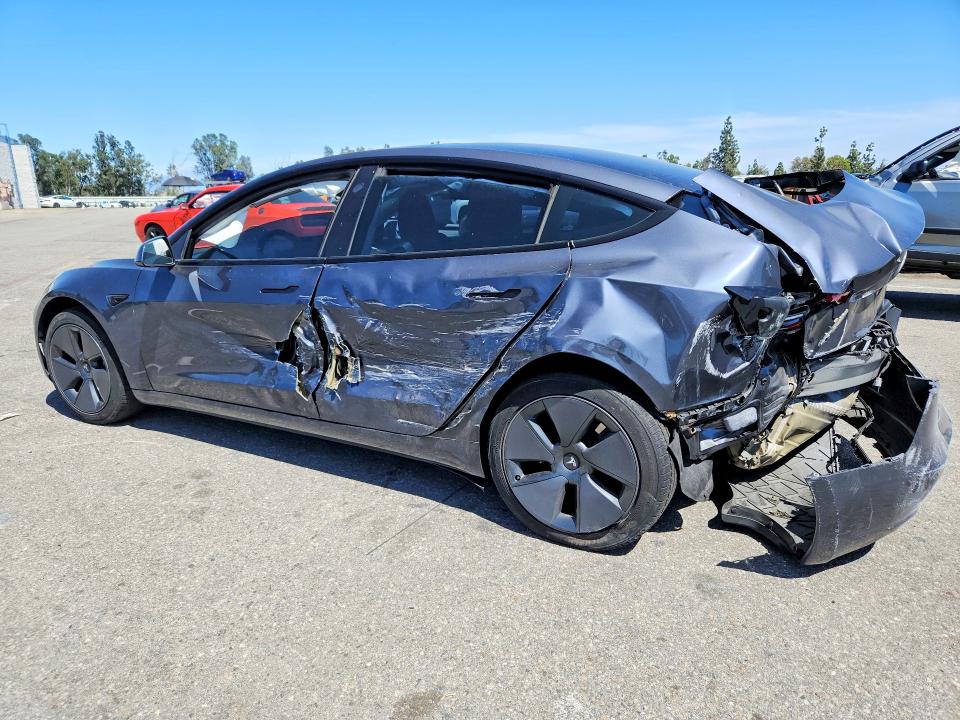 2023 Tesla Model 3 VIN 5YJ3E1EA2PF622262 COPART salvage auction — REAR END, Ca - Salvage Certificate, sold $4,950 on 2026-07-28 (photo 2)