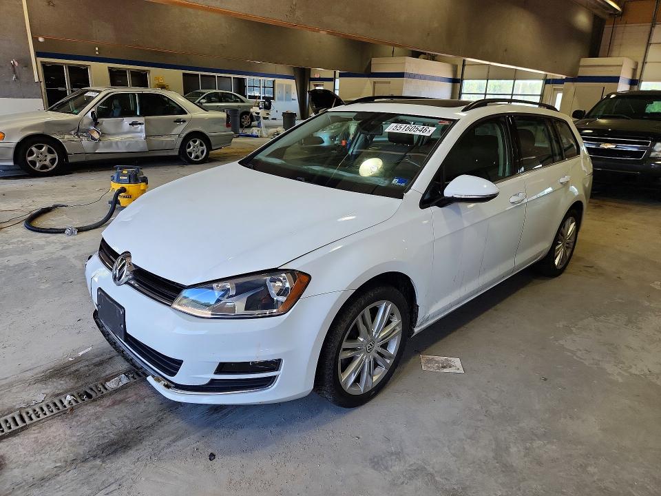 2015 Volkswagen Golf sportsvan VIN 3VWCA7AU1FM516259 COPART salvage auction — FRONT END, Va - Cert Of Title - Salvage, sold $1,800 on 2026-07-02 (photo 1)