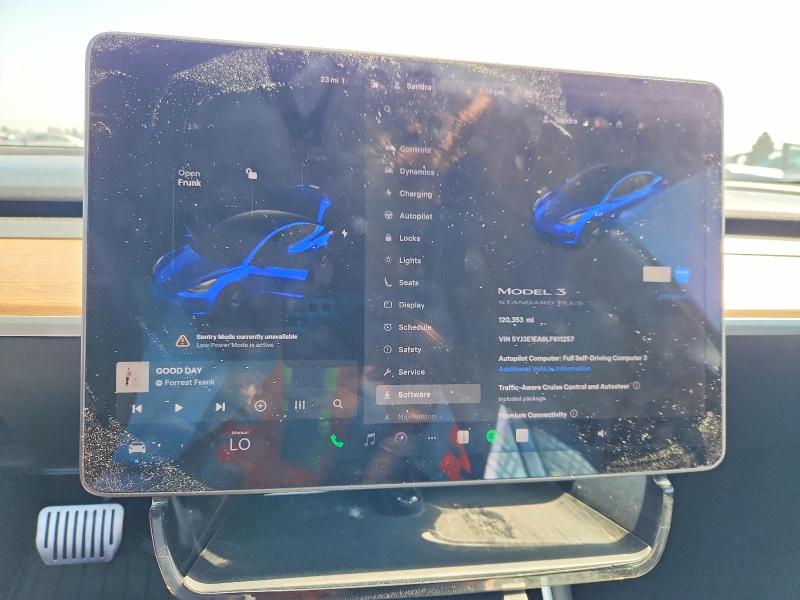 2020 Tesla Model 3 VIN 5YJ3E1EA6LF611257 COPART salvage auction — REAR END, Ca - Salvage Certificate, sold $5,500 on 2026-07-27 (photo 9)