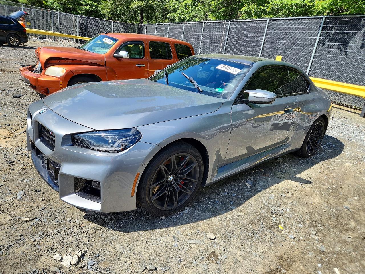 2025 BMW M2 VIN 3MF23DM08S8F64552 COPART salvage auction — Side, MD - CERT OF SALVAGE > 75% DAMAGE, sold $34,750 on 2026-07-02 (photo 1)