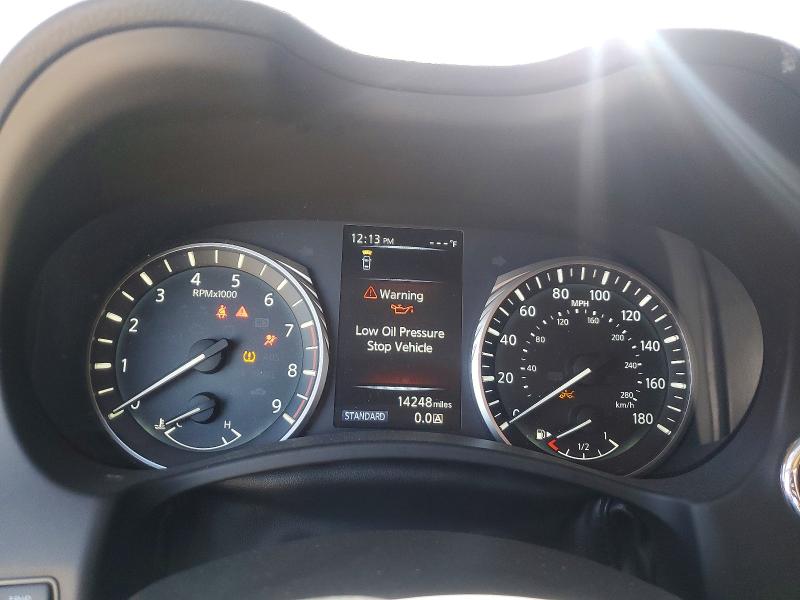 2019 Infiniti Q50 VIN JN1EV7AR2KM557956 COPART salvage auction — FRONT END, Il - Salvage Certificate, sold $2,850 on 2026-07-28 (photo 9)