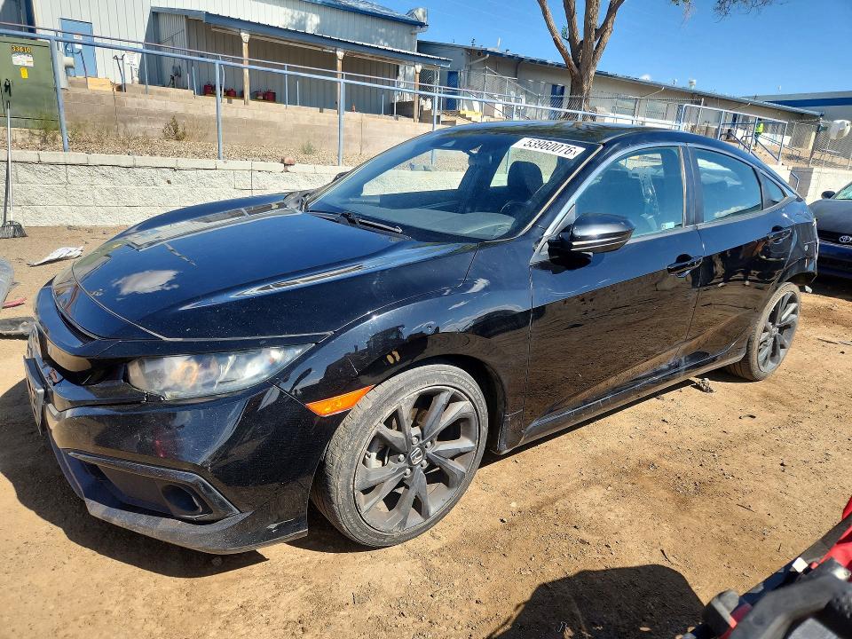 2021 Honda Civic VIN 2HGFC2F87MH503716 COPART salvage auction — REAR END, NM - CERT OF TITLE-SALVAGE, sold $4,600 on 2026-07-02 (photo 1)