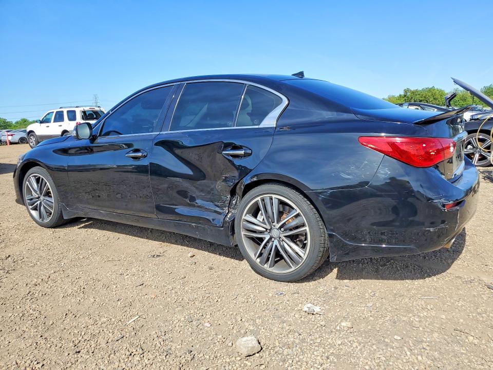 2015 Infiniti Q50 VIN JN1BV7AR7FM414722 COPART salvage auction — SIDE, Il - Salvage Certificate, sold $7,100 on 2026-07-10 (photo 2)