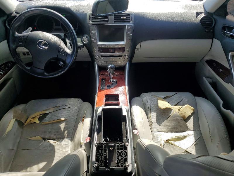 2007 Lexus Is 250 VIN JTHBK262872035485 COPART salvage auction — VANDALISM, Ca - Salvage Certificate, sold $500 on 2026-07-07 (photo 8)
