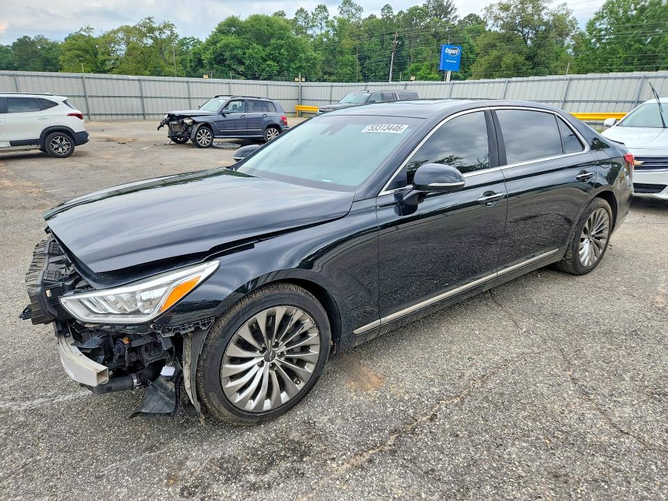 2017 Genesis G90 VIN KMHG34JA8HU031551 COPART salvage auction — FRONT END, Fl - Cert Of Title Slvg Rebuildable, sold $1,950 on 2026-07-20 (photo 1)