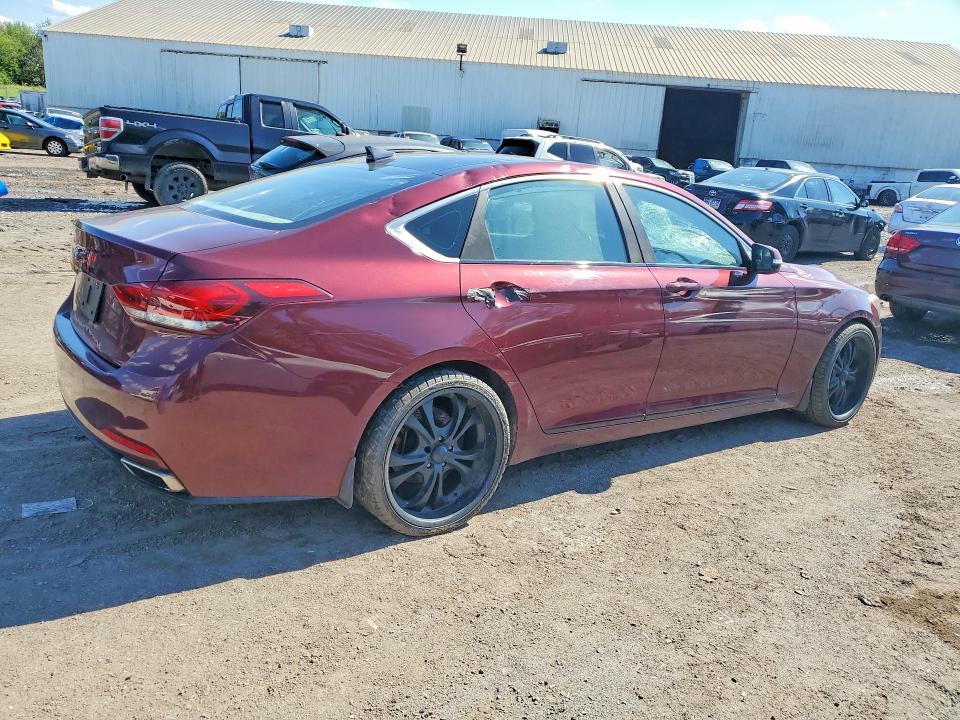 2016 Hyundai Genesis VIN KMHGN4JE9GU128401 COPART salvage auction — FRONT END, Pa - Cert Of Title, sold $2,800 on 2026-07-06 (photo 3)