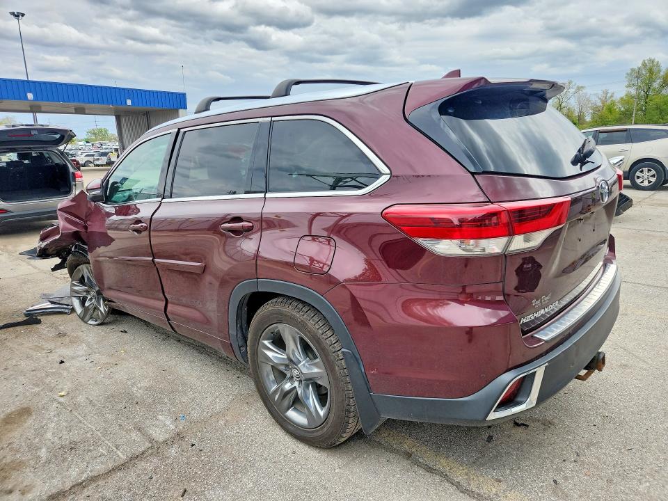 2018 Toyota Highlander VIN 5TDDZRFH3JS806535 COPART salvage auction — FRONT END, In - Certificate Of Title, sold $8,100 on 2026-07-13 (photo 2)