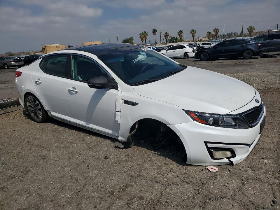 2014 Kia VIN 5XXGR4A69EG262667 COPART salvage auction — FRONT END, Ca - Salvage Certificate, sold $950 on 2026-07-02 (photo 4)