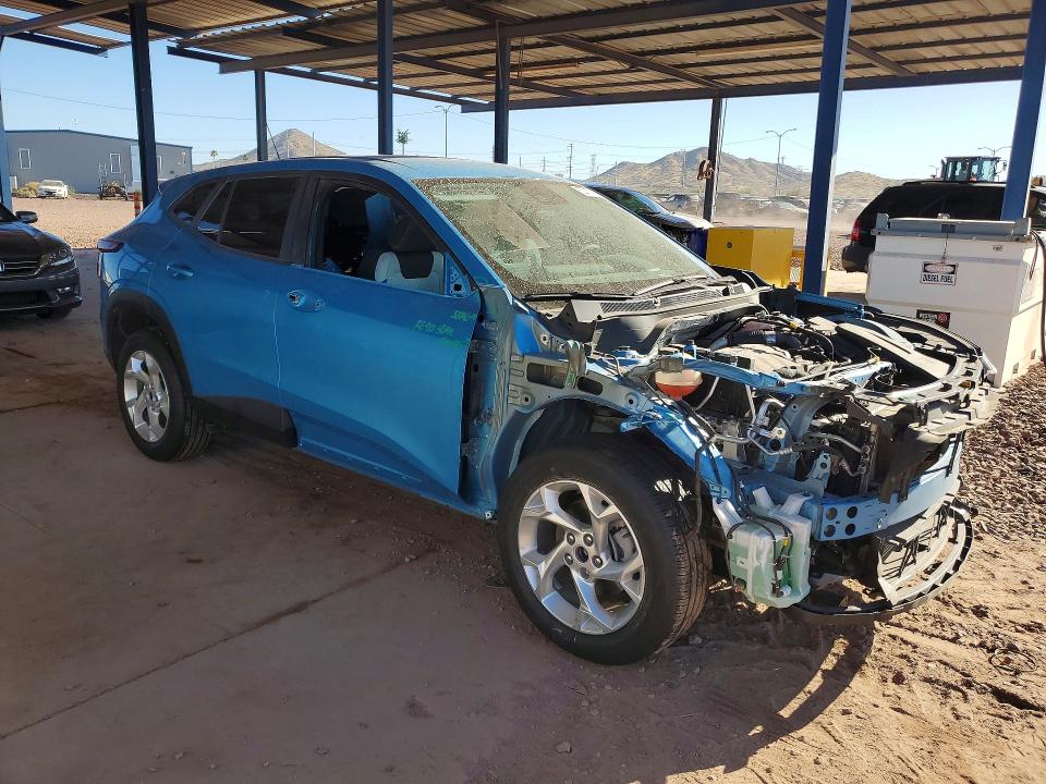 2025 Chevrolet VIN KL77LFEP0SC275963 COPART salvage auction — FRONT END, Az - Cert Of Title - Salvage, sold $4,900 on 2026-07-30 (photo 4)