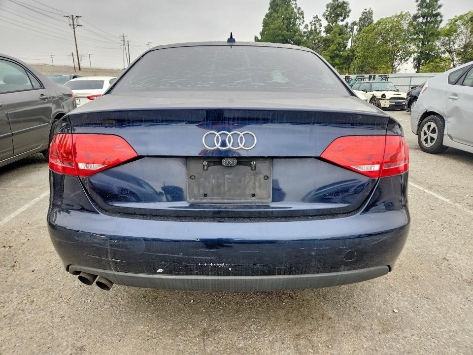 2011 Audi A4 VIN WAUAFAFL1BN028113 COPART salvage auction — NORMAL WEAR, Ca - Dis/Dlr/Exp Only Clean Title, sold $425 on 2026-07-02 (photo 6)