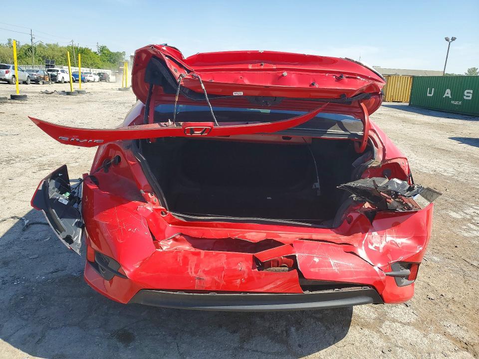 2018 Honda Civic VIN 2HGFC2F76JH538556 COPART salvage auction — REAR END, In - Certificate Of Title, sold $6,800 on 2026-07-02 (photo 6)
