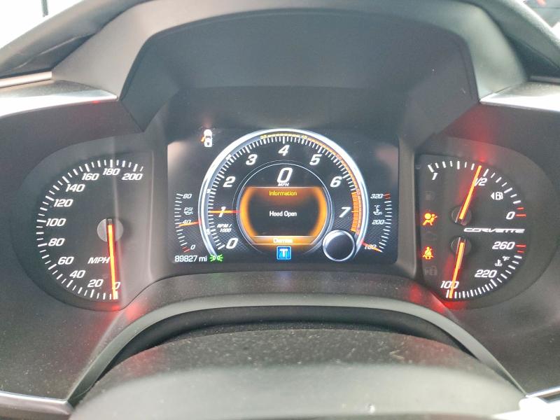 2019 Chevrolet Corvette VIN 1G1YA2D74K5117114 COPART salvage auction — FRONT END, Salvage Title, sold $12,200 on 2026-09-08 (photo 9)