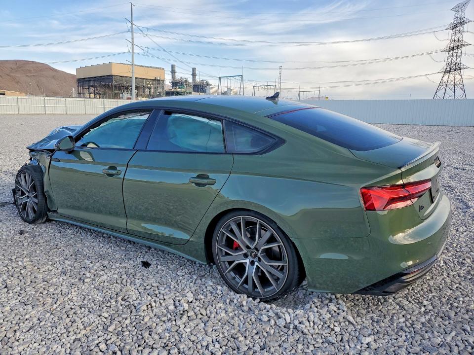2025 Audi A5 VIN WAUFACF51SA005472 COPART salvage auction — FRONT END, Nv - Salvage Title, sold $8,700 on 2026-07-20 (photo 2)