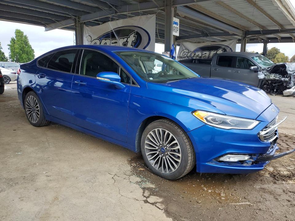 2017 Ford Fusion VIN 3FA6P0T97HR415995 COPART salvage auction — FRONT END, Ca - Salvage Certificate, sold $1,750 on 2026-07-02 (photo 4)