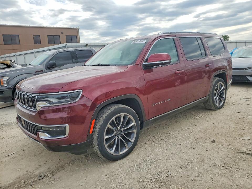 2022 Jeep Grand wagoneer VIN 1C4SJVDT5NS119181 COPART salvage auction — HAIL, Ks - Cert Of Title-Salvage, sold $12,800 on 2026-07-30 (photo 1)