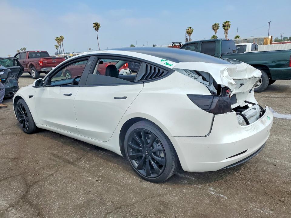 2020 Tesla VIN 5YJ3E1EB3LF807200 COPART salvage auction — REAR END, Ca - Salvage Certificate, sold $4,550 on 2026-07-28 (photo 2)