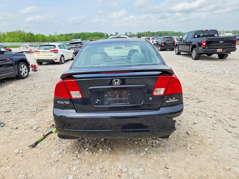 2005 Honda Civic VIN 2HGES16585H558868 COPART salvage auction — REAR END, MI - CERTIFICATE OF TITLE, sold $200 on 2026-07-09 (photo 6)
