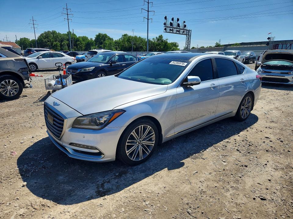 2018 Genesis VIN KMHGN4JE8JU235396 COPART salvage auction — VANDALISM, Oh - Cert Of Title-Salvage, sold $3,550 on 2026-07-24 (photo 1)