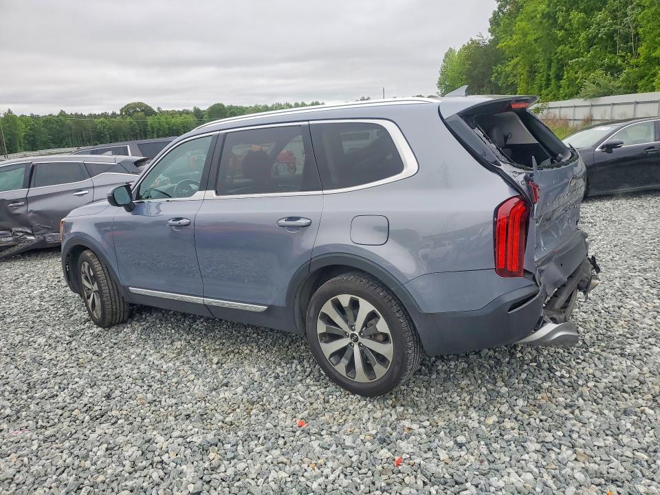 2021 Kia Telluride VIN 5XYP3DHC8MG105980 COPART salvage auction — REAR END, Nc - Salvage Certificate Of Title, sold $6,600 on 2026-07-29 (photo 2)
