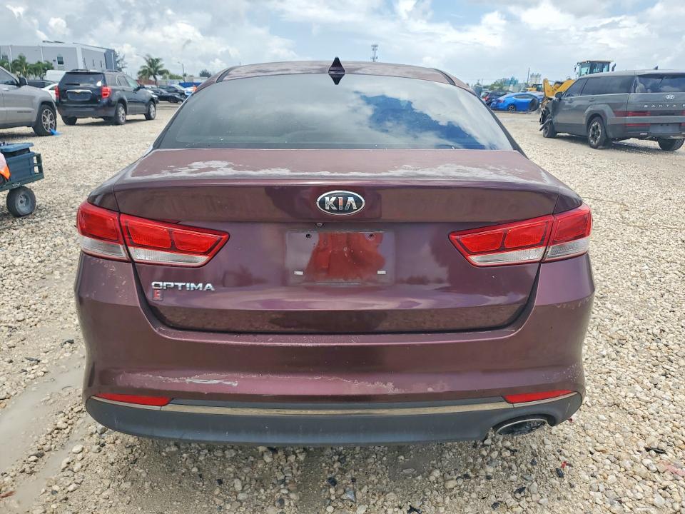 2016 Kia Optima VIN 5XXGT4L31GG075429 COPART salvage auction — FRONT END, Fl - Cert Of Title Slvg Rebuildable, sold $275 on 2026-07-28 (photo 6)