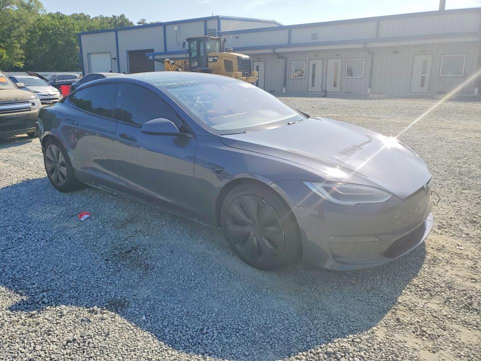 2021 Tesla VIN 5YJSA1E55MF440450 COPART salvage auction — REAR END, Salvage Title, sold $7,600 on 2026-07-23 (photo 4)
