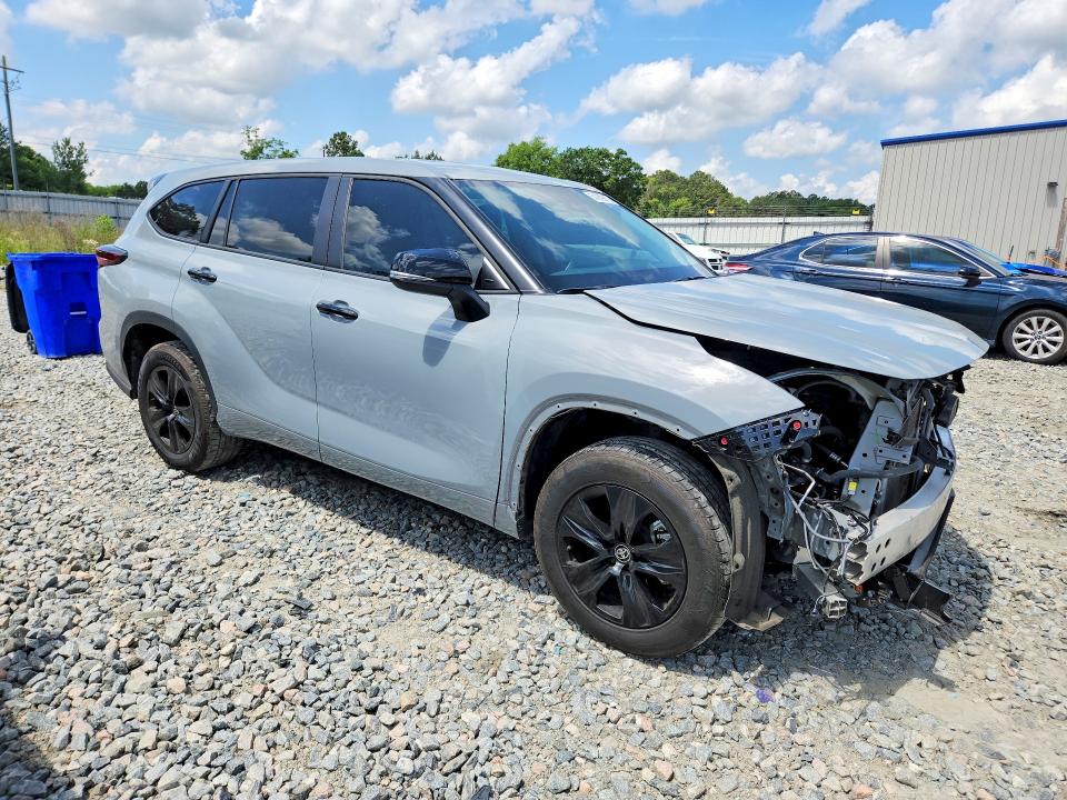 2024 Toyota Highlander VIN 5TDKARAH0RS536925 COPART salvage auction — FRONT END, Ga - Cert Of Title-Salvage, sold $17,100 on 2026-07-02 (photo 4)